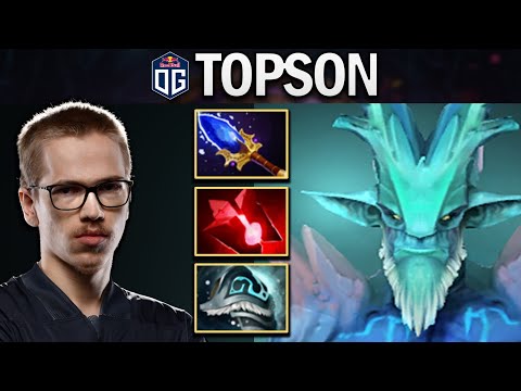 OG.TOPSON LESHRAC WITH AGHANIMS-SHIVAS - DOTA 2 7.28 GAMEPLAY