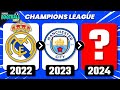GUESS THE UEFA CHAMPIONS LEAGUE WINNERS - UPDATED 2024 | QUIZ FOOTBALL TRIVIA 2024