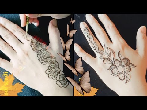 simple stylish easy back hand mehndi design/simple mehndi design#henna #mehndi #madismehndistudio