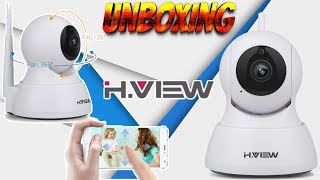 Unboxing and How to Setup a H.VIEW 720P IP Surveillance Camera CCTV Wifi Camera 1200TVL 2019