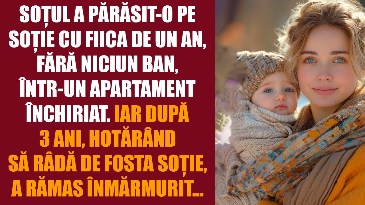Soțul a părăsit-o pe soția cu fiica și a lăsat-o fără niciun ban. Iar după 3 ani, hotărând să râdă