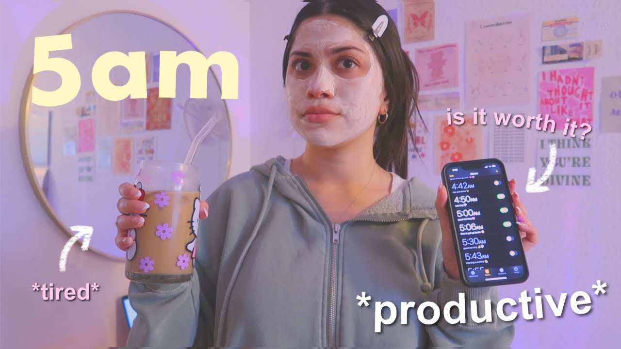 waking up at 5am for a week…