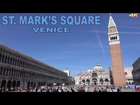 VENEZA - PRAÇA DE SÃO MARCO (PIAZZA SAN MARCO) 4K