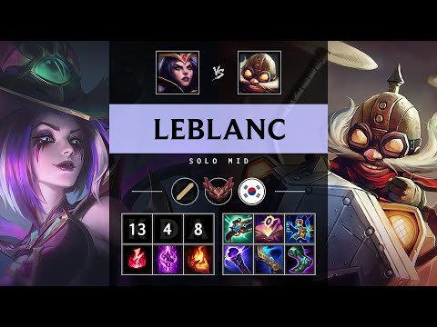LeBlanc Mid vs Corki: Godlike - KR Grandmaster Patch 14.24