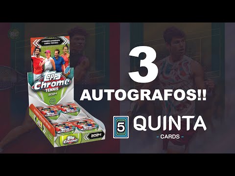3 AUTOGRAFOS EN LAS CAJAS DE TOPPS TENNIS CHROME!