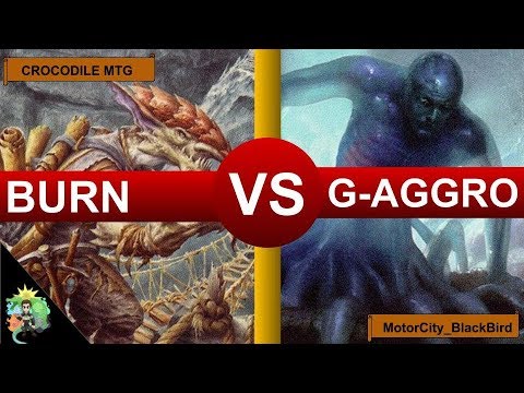 Modern 2019: Match 2 - Light up the Critics Burn vs Mono Green Aggro