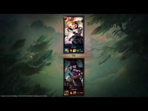 Lvl 5 Lux vs Caitlyn bot