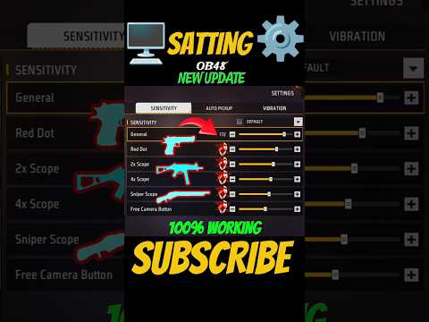 Free Fire Headshot setting 2025 ⚡ Best Sensitivity Settings ⚙️| Sensitivity + Hud Settings Free Fire