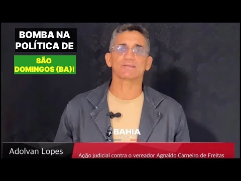 🚨BOMBA NA POLÍTICA DE SÃO DOMINGOS (BA)!
