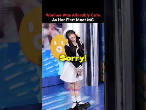 Wonhee Was a Bit Clumsy as Her First Mnet MC #illit #kpop #kpopidol #kpopedit #shorts