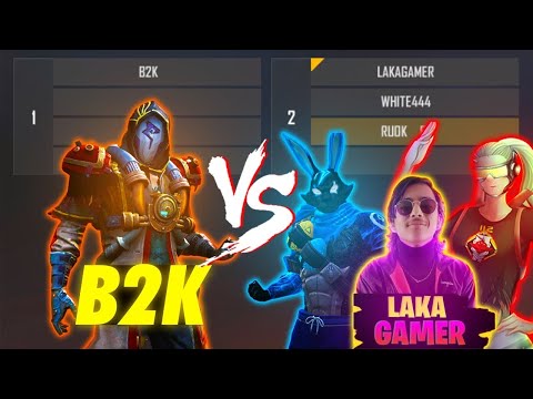 B2K VS WHITE 444, RUOK FF, LAKA GAMER | 3VS1 AWM GOD LEGEND