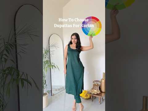 How to choose dupattas for Kurtas #diwali #kurta #dupatta