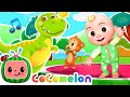 Mister Dinosaur with Animal Friends! | Animal Dance Party | Cocomelon Nursery Rhymes & Kids Songs