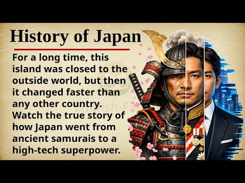 The History of Japan || 🇯🇵🌸 Learn English Through Story Level 2 || Graded Reader 🎧