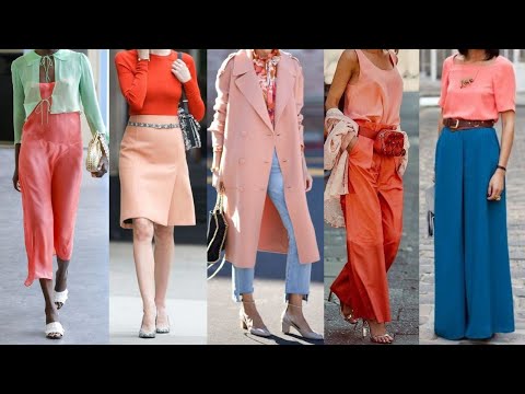 LOOKS y OUTFITS COMBINANDO EL COLOR DE MODA 2024  COLOR PANTONE 2024