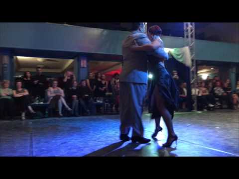  Santiago Monticelli  and  Sandra Monticelli  are  dancing  to  "  Chique  "  by  Osvaldo Pugliese  at  Internationales Tango Festival Hamburg  in  2017