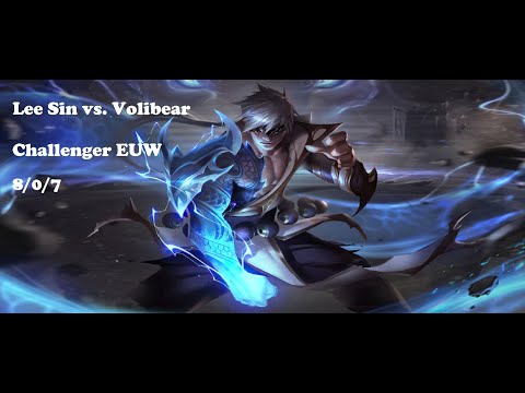LEE SIN vs. VOLIBEAR  | CHALLENGER EUW REPLAY