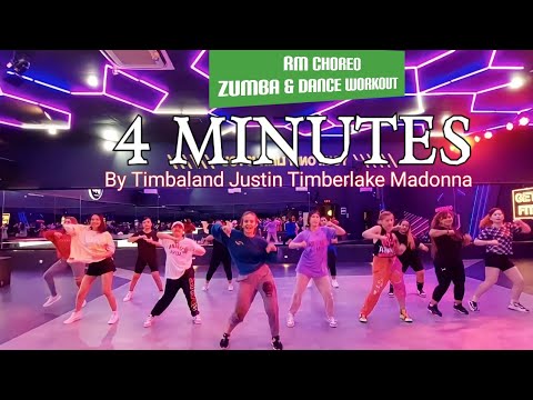 4 MINUTES - TIMBALAND , MADONNA , JUSTIN TIMBERLAKE | RM CHOREO ZUMBA & DANCE WORKOUT