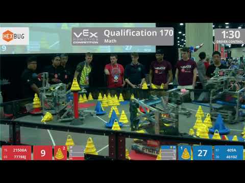 2018 VRC Math Q170 - 21508A 77788J vs 409A 4610Z - 87 to 124