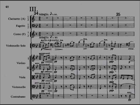Edward Elgar  - Cello Concerto in e Minor, Op  85 [With Score]
