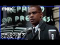 Denzel Washington Gives Malcolm X's Powerful Speech | HBO Max