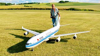 STUNNING !!! HUGE RC AIRBUS A340-300 / SCALE MODEL TURBINE JET AIRLINER / FLIGHT DEMONSTRATION !!!