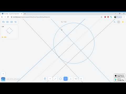 4.9 Euclidea - Square by Opposite Midpoints - Soluce 6L 10E