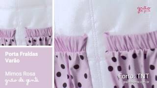 Porta Fraldas Varão Mimos Rosa | Ref: 54219