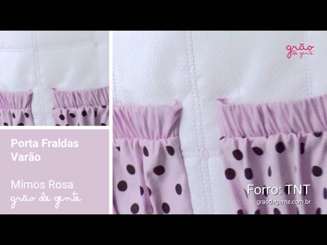 Porta Fraldas Varão Mimos Rosa | Ref: 54219