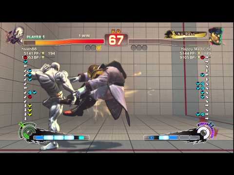 Hsien Chang (Seth) vs. Happy Medicine (M.Bison/Dictator) 3/4 SSF4:AE 2012 Xbox Live