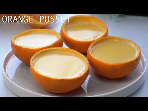 Creamiest Orange Posset 🍊 Easy Dessert Recipe