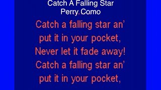 Catch A Falling Star [Perry Como] Lyrics