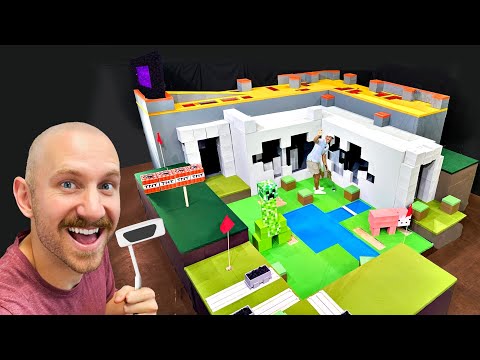 Team Edge - Worlds First Minecraft Minigolf in Real Life