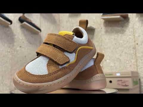 👀 360° Pohľad na TENISKY FRODDO BAREFOOT D VELCRO BROWN 4K | OBUVAME.SK