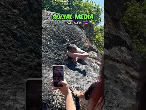 People Somehow Fit Through This Rock 😱