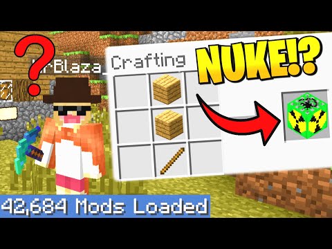 Socksfor1 - *TROLLING* BLAZA on Largest Minecraft Modpack but EVERY crafting recipe is RANDOM