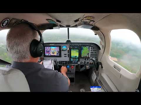 Low IFR approach in a Mooney M20R Ovation CHA-GLR