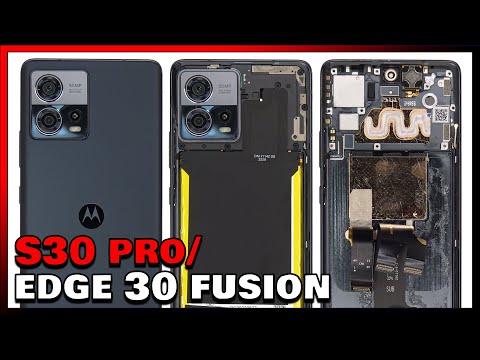 Motorola Moto S30 Pro Edge 30 Fusion Disassembly Teardown Repair Video Review