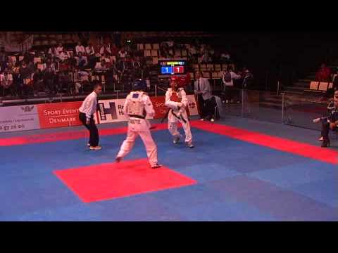 Male -58KG 2009 World Taekwondo Championships Copenhagen Turkey vs ARG  R1