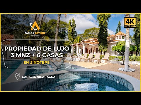 Propiedad de Lujo en Venta en Jinotepe, Nicaragua | 3 Manzanas con Piscina y Casas Adicionales