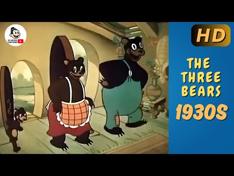 The Three Bears HD  (1935) | Vintage ComiColor Classic Cartoon