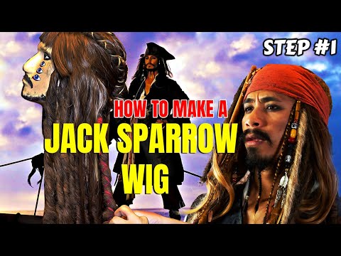 How to Make an AUTHENTIC Jack Sparrow Wig STEP BY STEP GUIDE || PART 1