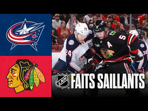 Blue Jackets vs Blackhawks 30/01/26 | Faits saillants
