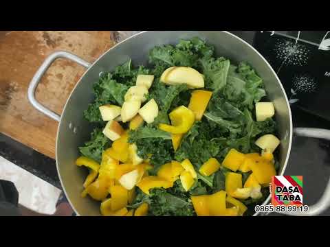 Làm salad siêu ngon với cải Kale Mộc Châu