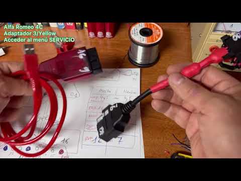 Alfa Romeo 4C Adaptador ODBII 3 Yellow para acceder al SERVICIO