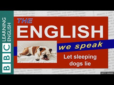 Part of a video titled Let sleeping dogs lie: The English We Speak - YouTube