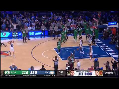 MARCUS SMART CLUTCH 3 TO SEND THE GAME TO OVERTIME | Celtics VS Knicks 2021-22 NBA Season