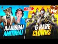 RAREST 6 JOKER BUNDLE PLAYERS VS AJJUBHAI AND AMITBHAI GAREN Free Fire
