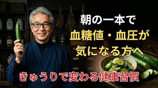 【健康野菜】血糖値・血圧が気になるなら？きゅうり一本で変わる健康習慣