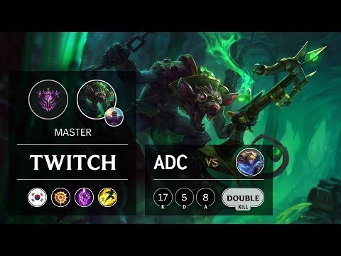 Twitch ADC vs Ezreal - KR Master Patch 9.14